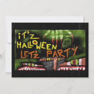 Uitnodiging voor Halloween 'It'z Halloween Let'z P