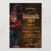 Uitnodiging voor Halloween-kostuumfeest voor volwa (Voorkant)
