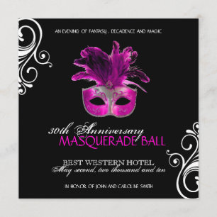 Uitnodiging voor Halloween Masquerade