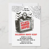 Uitnodiging voor Halloween Movie Night Party (Voorkant)