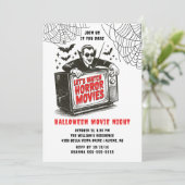 Uitnodiging voor Halloween Movie Night Party (Staand voorkant)