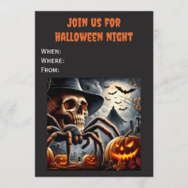 Uitnodiging voor Halloween Nacht Aanpasbaar