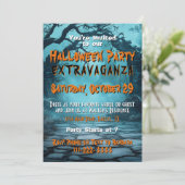 Uitnodiging voor Halloween Party (Staand voorkant)