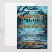 Uitnodiging voor Halloween Party (Voorkant / Achterkant)