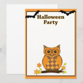 Uitnodiging voor Halloween Party (Voorkant / Achterkant)