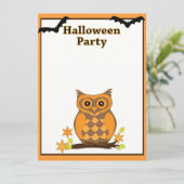 Uitnodiging voor Halloween Party (Staand voorkant)