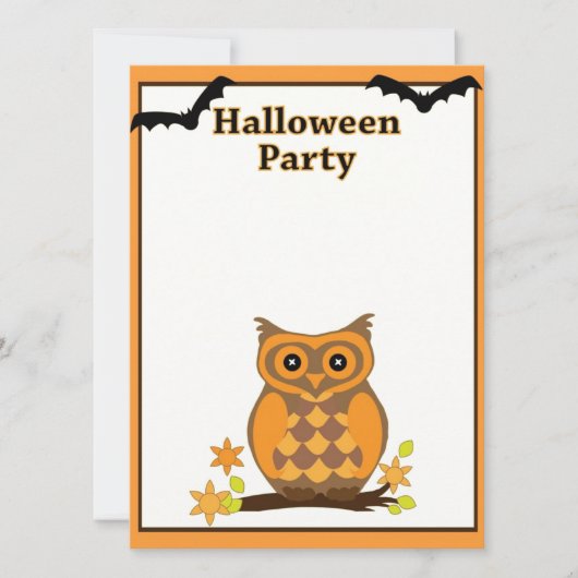 Uitnodiging voor Halloween Party (Voorkant)