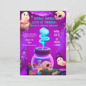 Uitnodiging voor Halloween Party (Staand voorkant)