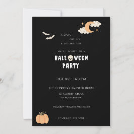 Uitnodiging voor Halloween Party