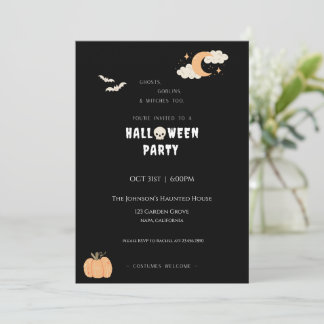 Uitnodiging voor Halloween Party