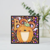 Uitnodiging voor Halloween Party (Staand voorkant)