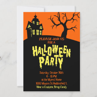 Uitnodiging voor Halloween Party