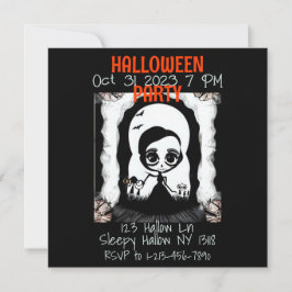 Uitnodiging voor Halloween Party