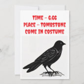 Uitnodiging voor Halloween Party (Achterkant)