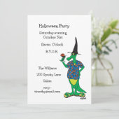 Uitnodiging voor Halloween Party (Staand voorkant)