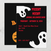 Uitnodiging voor Halloween Party (Voorkant / Achterkant)