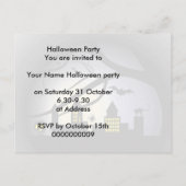 Uitnodiging voor Halloween Party (Achterkant)