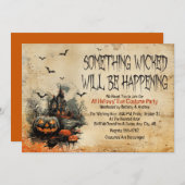 Uitnodiging voor Halloween Party (Voorkant / Achterkant)