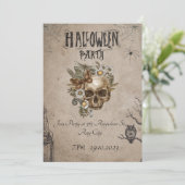 Uitnodiging voor Halloween Party (Staand voorkant)