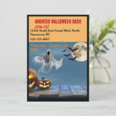 Uitnodiging voor Halloween Party (Staand voorkant)