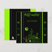 Uitnodiging voor Halloween Party (Voorkant / Achterkant)