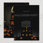 Uitnodiging voor Halloween Party (Voorkant / Achterkant)