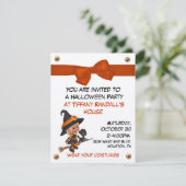 Uitnodiging voor Halloween Party (Staand voorkant)