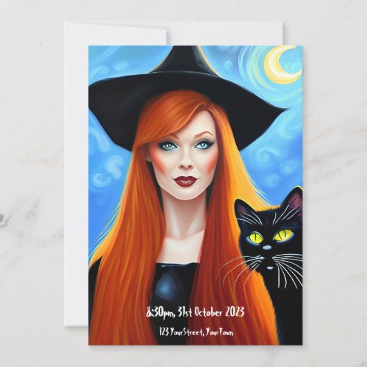 Uitnodiging voor Halloween Party (Voorkant)