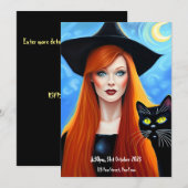 Uitnodiging voor Halloween Party (Voorkant / Achterkant)