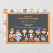 Uitnodiging voor Halloween Party (Voorkant / Achterkant)