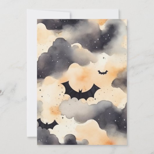 Uitnodiging voor Halloween Party (Achterkant)