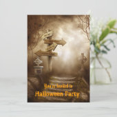 Uitnodiging voor Halloween Party (Staand voorkant)