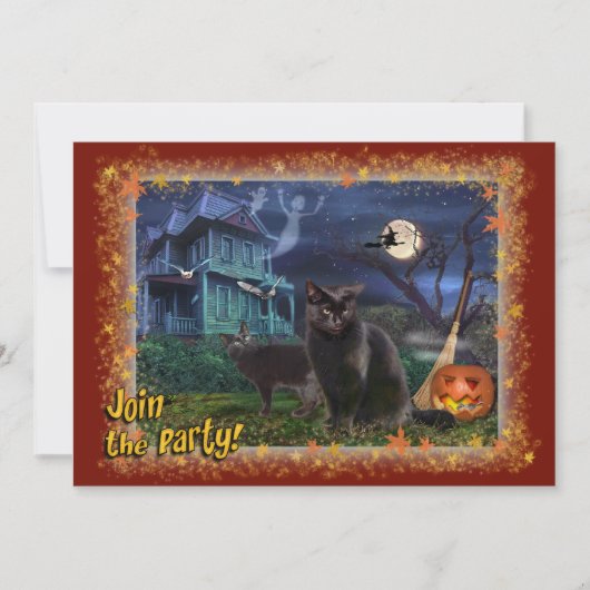 Uitnodiging voor Halloween Party (Voorkant)