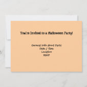 Uitnodiging voor Halloween Party (Achterkant)