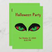 Uitnodiging voor Halloween Party (Voorkant / Achterkant)