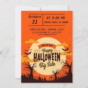  Uitnodiging voor Halloween Party