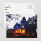 Uitnodiging voor Halloween Party (Voorkant / Achterkant)