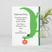 Uitnodiging voor Halloween Party (Staand voorkant)