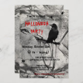 Uitnodiging voor Halloween Party (Voorkant / Achterkant)