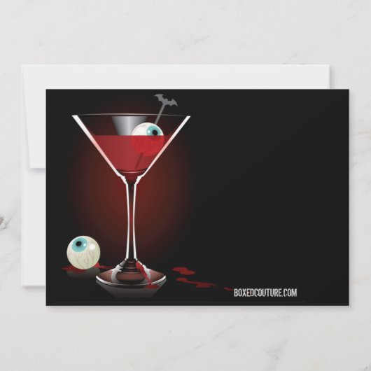 Uitnodiging voor Halloween Party (Achterkant)