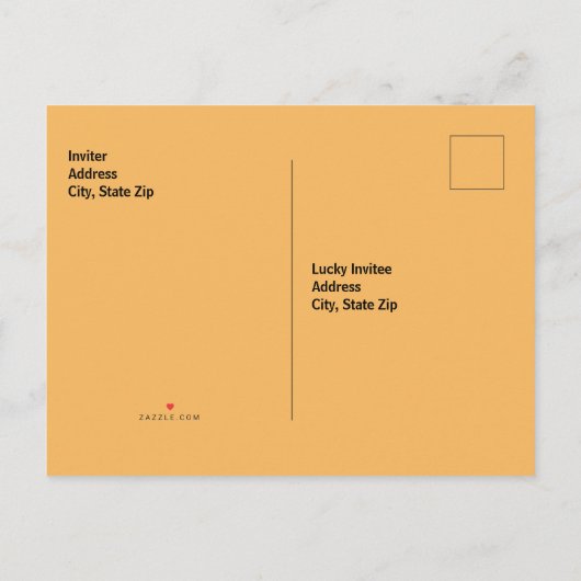 Uitnodiging voor Halloween Party (Achterkant)