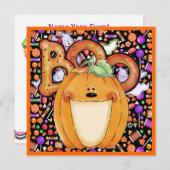 Uitnodiging voor Halloween Party (Voorkant / Achterkant)