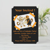 Uitnodiging voor Halloween Party (Staand voorkant)