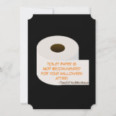 Uitnodiging voor Halloween Party (Achterkant)