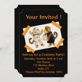 Uitnodiging voor Halloween Party (Voorkant / Achterkant)