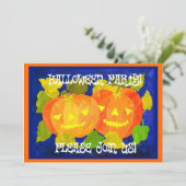 Uitnodiging voor Halloween Party (Staand voorkant)