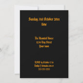 Uitnodiging voor Halloween Party (Achterkant)