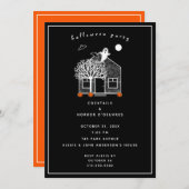 Uitnodiging voor Halloween Party (Voorkant / Achterkant)