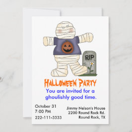 Uitnodiging voor Halloween Party