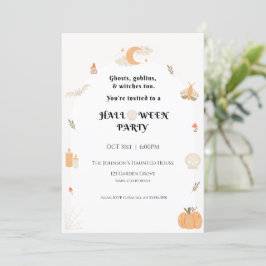 Uitnodiging voor Halloween Party